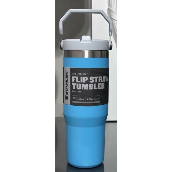 Stanley Ice Flow Flip Straw Tumbler 30oz, POOL - Picture 1 of 4